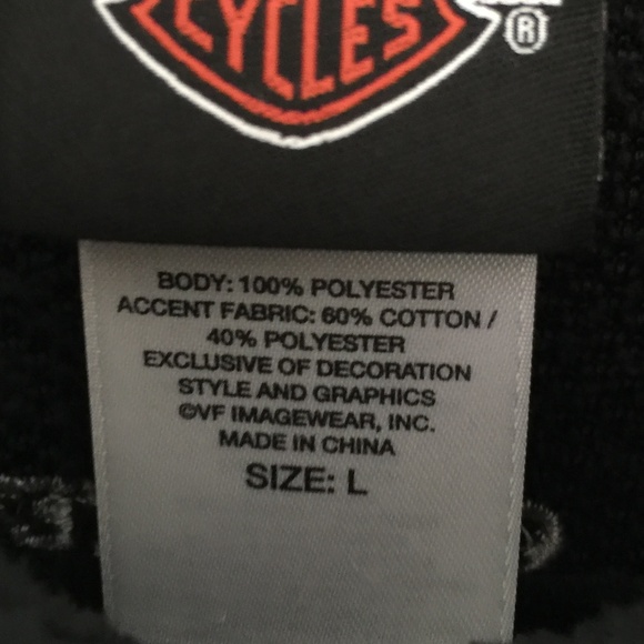 HARLEY-DAVIDSON Women’s Large Zip Up Fleece Vest - Picture 4 of 4